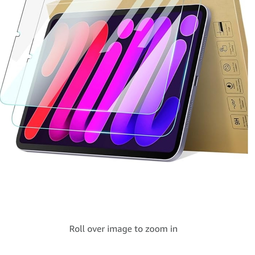 2 pack screen protector for iPad mini 6 generation 8.3 inch (348)